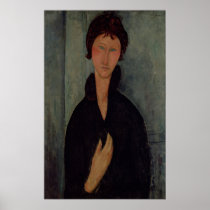 Woman with Blue Eyes, c.1918 Poster