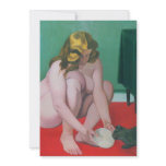 Woman with cat beautiful nude painting Vallotton invitations