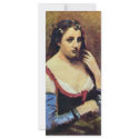 Woman With Daisies By Corot Jean-Baptiste-Camille rack cards
