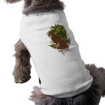 Woman with Leaves and Vines Dog Clothes