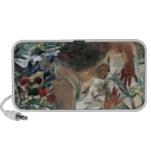 Woman with lilies in the greenhouse -Lovis Corinth Speakers