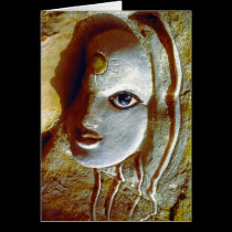 Woman with the Sun at her Forehead/Folded Card cards
