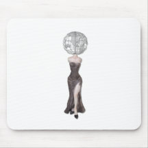 WomanAmericasGlobe Mouse Pad