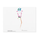 womaninblue postcards