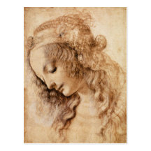 Woman's Head Post Card