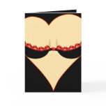 woman's heart greeting card