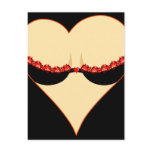 woman's heart post cards