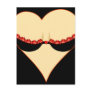 woman's heart post cards