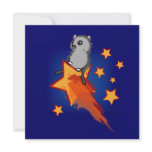Wombat Riding A Shooting Star invitations