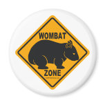 Wombat Zone Sign magnets