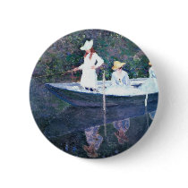 Women Boating - Claude Monet Buttons