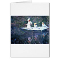 Women Boating - Claude Monet Card