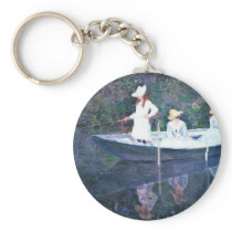 Women Boating - Claude Monet Keychain