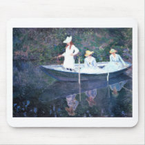 Women Boating - Claude Monet Mousepads