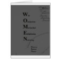 Women cards