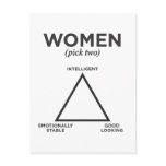 Women Diagram - pick two postcards