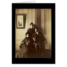 Women Dressed as Men 1895 Card