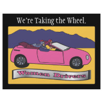 Women Drivers ~ We're Taking the Wheel Full Color Flyer