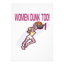 Women Dunk Too Personalized Invitations