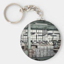 Women Factory Workers WWII Keychain