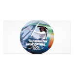 WOMEN FLY HELICOPTERS TOO CUSTOM PHOTO CARD