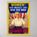 Women! Help America's Sons ~ Vintage World War 1 posters