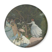 Women in the Garden (1866) Magnets