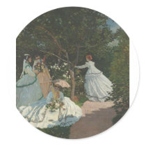 Women in the Garden (1866) Sticker