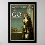 Women of Britain Say GO! (border) Posters