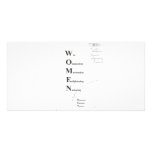 WOMEN photo cards
