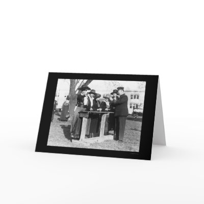 Women Police Officers and Guns 1914 Greeting Cards by lc_vintagephotos