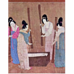 Women Preparing Silk By Emperor Huizong (Best Qual photo sculptures