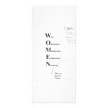 WOMEN rack cards