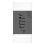 Women rack cards