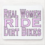 Women Ride Bikes Mouse Mats