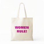 WOMEN RULE! TOTE BAGS