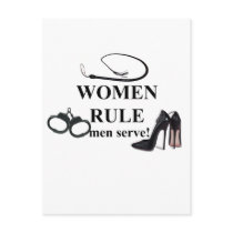 WOMEN RULE POSTCARD