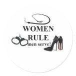 WOMEN RULE stickers