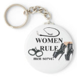 WOMEN RULE TWO keychains
