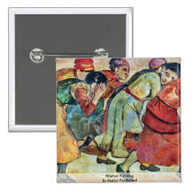Women Running By Hodler Ferdinand Buttons