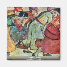 Women Running By Hodler Ferdinand Magnets