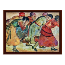 Women Running By Hodler Ferdinand Post Cards