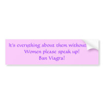 Women Speak up! Bumper sticker