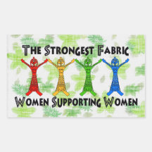 Women Supporting Women Rectangular Stickers