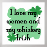 women & whiskey posters