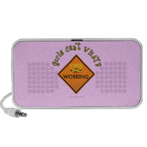 Women Working Road Sign Ipod Speakers
