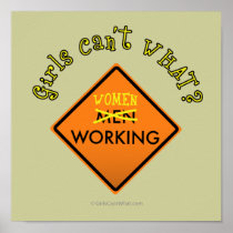 Women Working Sign
