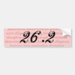 Womens 26.2 marathon bumper sticker
