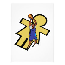 Womens Basketball Custom Invitations