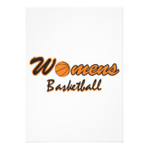 womens basketball logo graphic custom invites